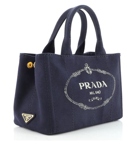 prada canapa canvas tote.